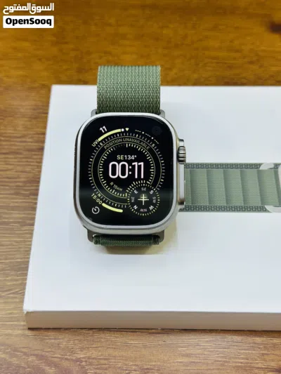 Apple Watch ultra 2 49MM Natural titanium condition used like new one month warranty with charger. 3