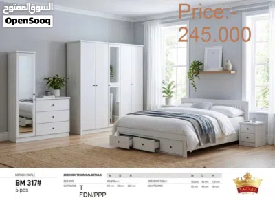 طقم غرفة نوم مكون من 6 قطع مع مرتبة طبية بسمك 12 سم Bed Room Set 6pcs With 12cm Medical Mattress 3