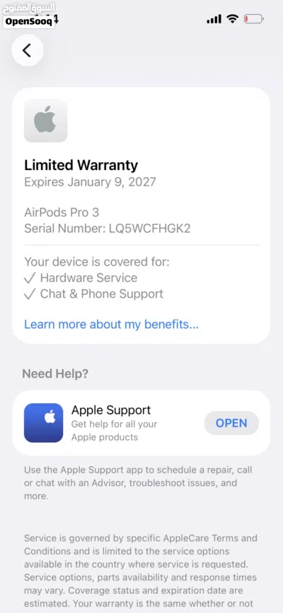 AirPods Pro 3 بحالة ممتازة بدون الصندوق 2