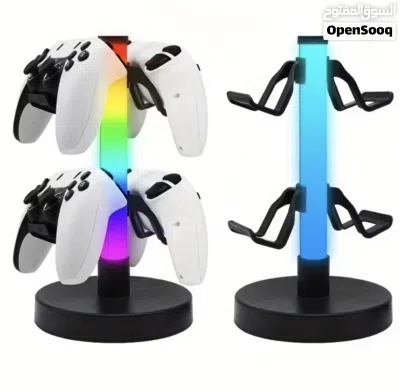 ( RGB LED light and stand ) ستاند سماعات وكنترولر مضئ RGB LED السعر 4 RO 4