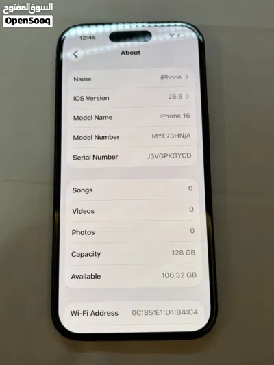 مستعمل iPhone 16 4
