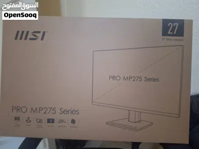 شاشة MSI بحالة الوكالة 27 إنش دقة 2K تردد 100Hz IPS مع الكرتونة 2
