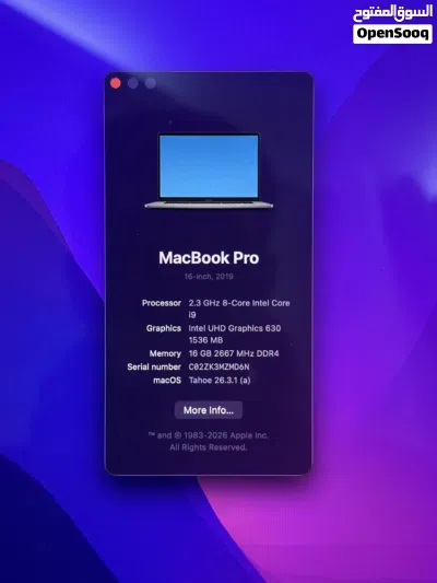 MacBook Pro (16-inch, 2019) 2