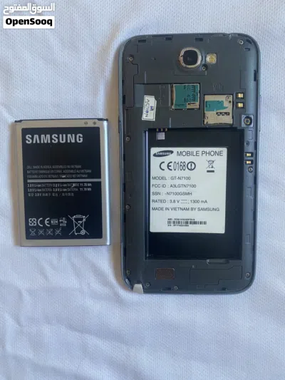 Samsung note 2 للبيع قطع 3