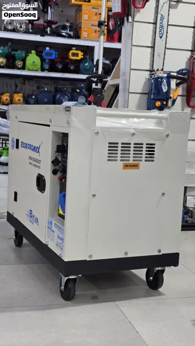 جرنيتر ديزل مولد كهرباء سايلنت 8 KVA قوة 7 كيلو واط ايدون بروماكس Diesel electricity generator 7000 2