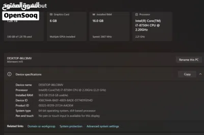 للبيع لابتوب Alienware m15 مستخدم – أداء قوي ومطور 2