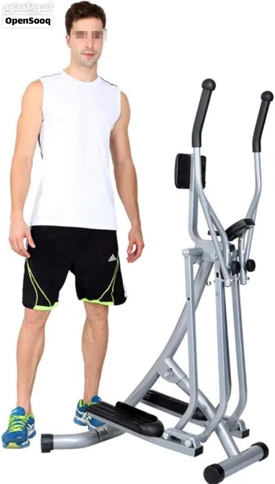 جهاز الغزال الطائر الهوائي المطور لتمارين الكارديو نوع world fitness مع مسند قابل للتحكم بالارتفاع 3