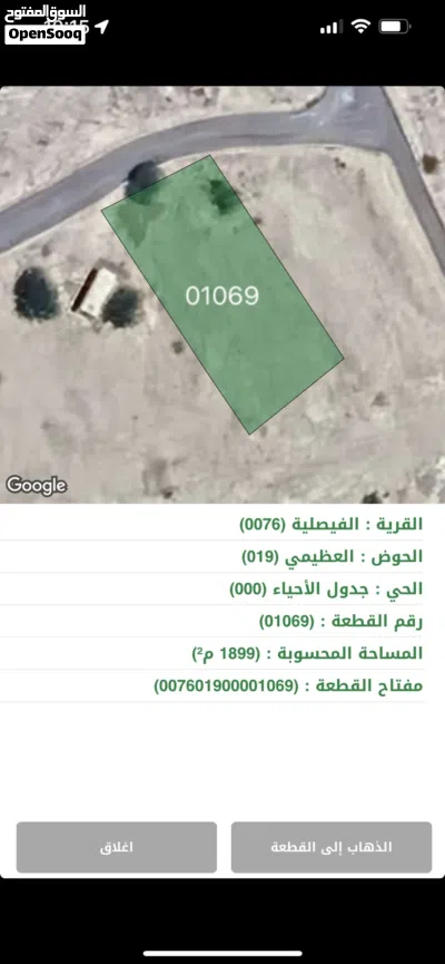 ارض مميزة في البحر الميت من المالك 1900 م 2