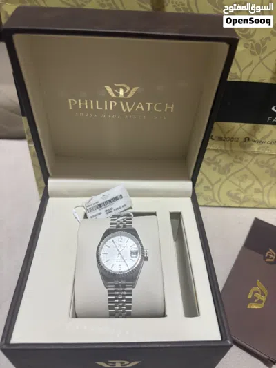 ساعة Philip Watch أصلية Swiss Made من ماركة سويسرية عالمية راقية منذ عام 1858 السعر الأصلي 2450 ريال 3