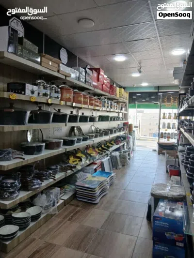 محل ادوات منزلية قائم وجاهز للعمل للبيع موقع حيوي مميز بسعر لقطة البيع كامل مع بضاعة وديكورات 3