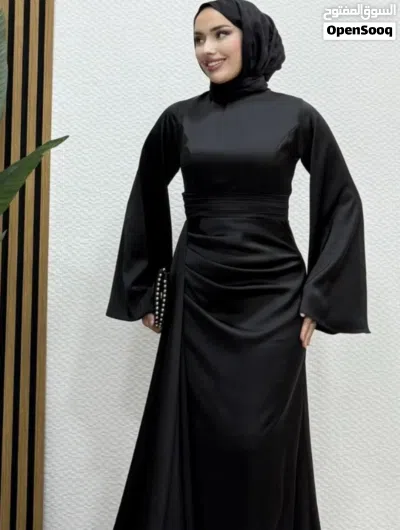 فستان سهر احمر للمحجبات 4