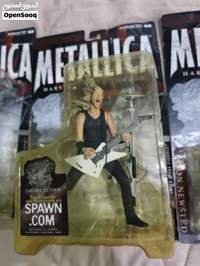 مجموعة نادرة لفرقة ميتاليكا إصدار 2001 METALLICA action figure set of 4 3