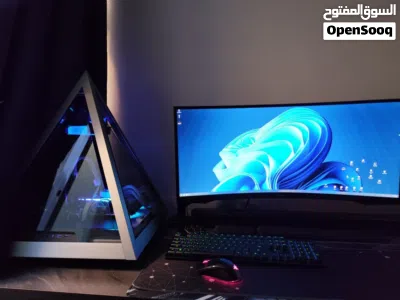 PC Gaming & Design فخم White Theme - Ryzen 7 7800X3D + RX 6600 8GB + 56GB DDR5 3