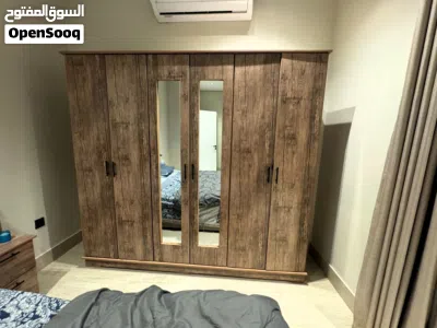 New King Size Bed Set With Mattress And 2 Side Tables Plus 6 Door Wardrobe 4