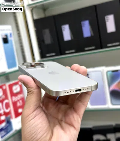 عرض خاص : iPhone 15 pro 128gb هاتف بحالة الوكالة بدون اي شموخ أو مشاكل مع ضمان و ملحقات و بأقل سعر 4