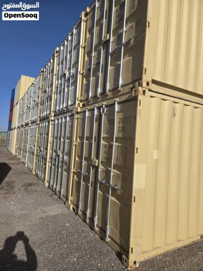 للبيع containers ( حاويات ) كونتينر عشرون قدم واربعون قدم موجوده بعمان مستعمله بحاله ممتازه ونش 2