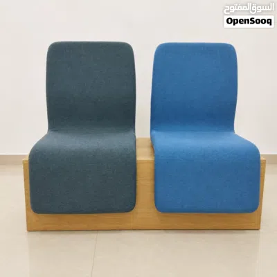 كرسي انتظار أو كرسي استقبال مودرن مزدوج (Two-Seater Waiting Bench) مريح للجسات الطويلة كل الجديد ع . 2