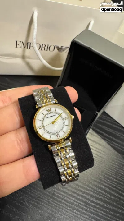 Emporio Armani Women’s Watch original full set كامل المرفق ساعة اصليه إمبوريو أرماني نسائية 2