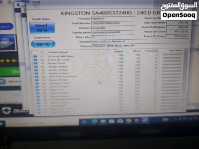 هارد دسك Kingston ssd هيلث 99٪ 3