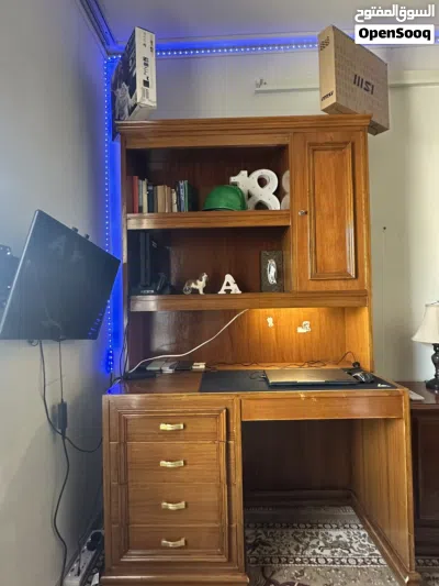 مكتبه خشب صاج + كومدي 3 جرار 2