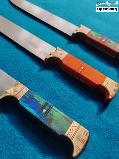 سكين فاخرة مطعمة بالنحاس 3