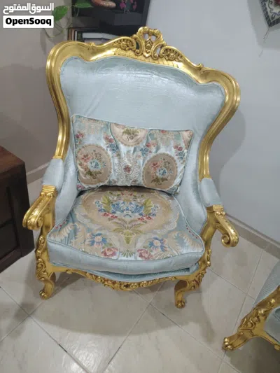 طقم كنب مذهب ... وقطعة كنب اخرى 2