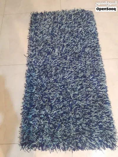 3-Piece Shaggy Blue Carpet Set – Cozy & Stylish طقم سجاد أزرق (3 قطع) – ناعم وعصري 3