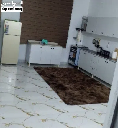 كاونتر mdf القياس مترين ارضي وملحق مع سنك متر و20 3