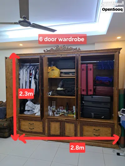 Royal Antique Style Bedroom cupboard Furniture Set (3 Pieces) 3