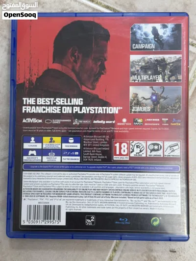 شريط بلاستيشن FIFA 21 تدعم اللغة العربية Call of Duty استخدام بسيط جدا سيدي نظيف 4