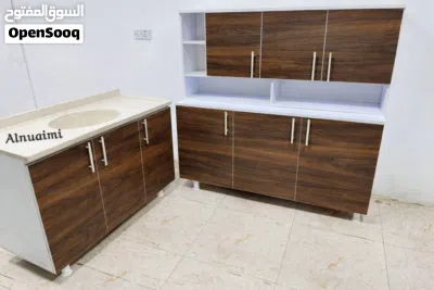 كاونترات خشب mdf مترونص مع ملحق مترونص وسنك مترو20 3