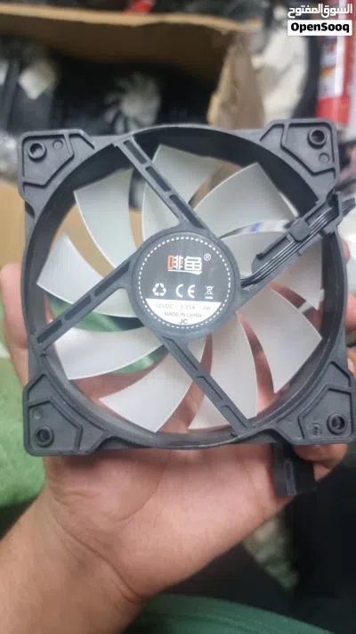 PC Gaming Fan – Black Frame, White Blades 2