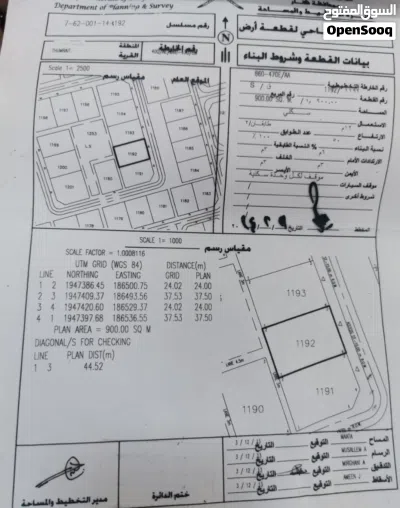 للبيع ارضين شبك في ثمريت بمساحة 1800 متر تصلح لعمل استراحة بالقرب من خط ثمريت صلالة 4