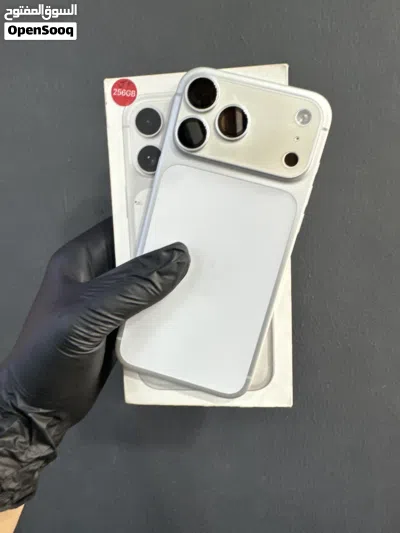 iPhone 17 pro max 256 gb silver battery health 100% 8 months warranty available box available 3