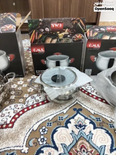 للبيع مجموعة من الاطقم الطناجر للطبخ جديدة لم تستخدم صناعه تركيه ثقيله 3
