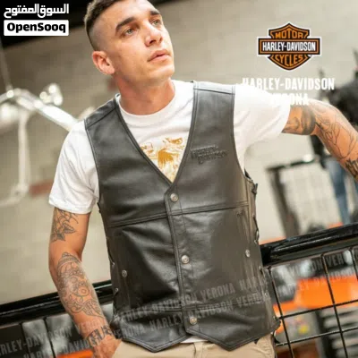 Harley-Davidson Tradition II Men's Leather Vest سترة جلدية رجاليه مقاس XL 2