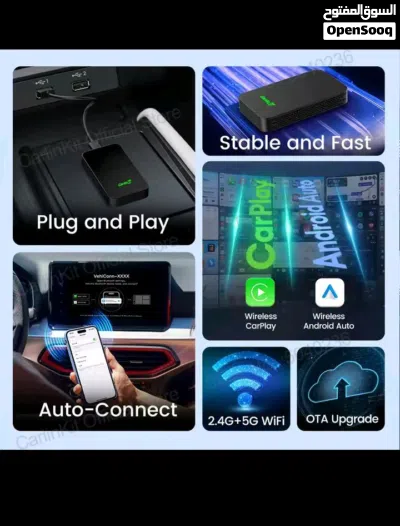 للبيع محول مسجل للسيارة كارلينكيت 5.0 CPC200-C2Air----- محول لاسلكي لـ CarPlay و Android Auto 3