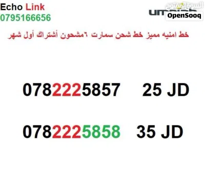 أرقام زين و أمنيه مميزه خطوط شحن 3