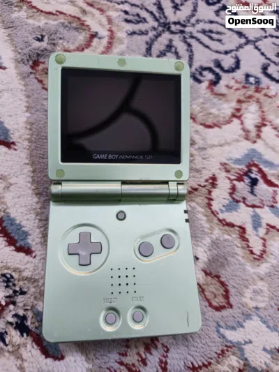 2007 nintendo gameboy advance SP AGS-101 pearl green limited edition + ice age game 2