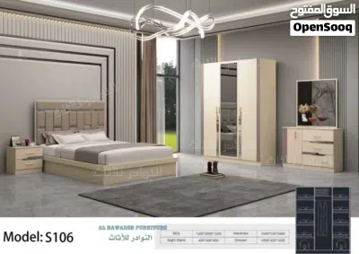 غرف نوم صيني شخص ونص 200 في 120 شامل تركيب ودوشق الطبي مجاني 3