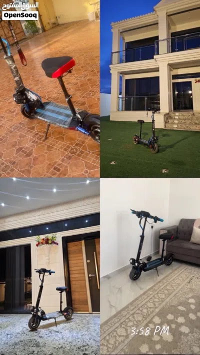 سكوتر كهربائي نضيف استعمال خفيف وم بسيطه 4
