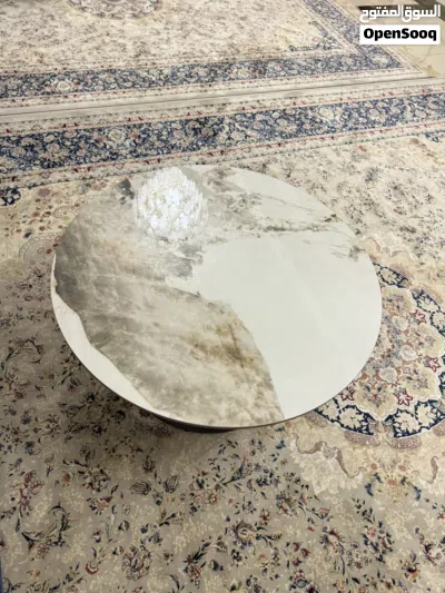 Modern Marble Round Coffee Table ( 2 Pieces Available ) 3