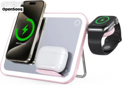 Upgrade your dressing table with a smart 3-in-1 mirror + wireless charger — perfect for daily use, 4