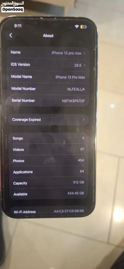 Used Apple iPhone 13 Pro Max 512GB in Blue - Excellent Condition with Headset 2