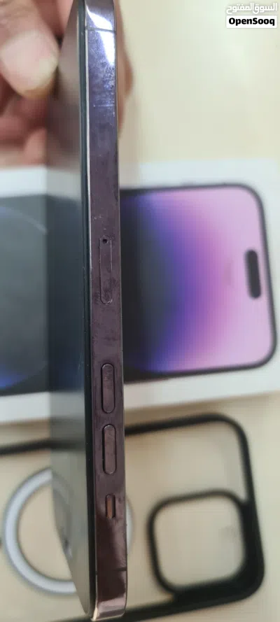 ايفون 14برو ماكس الجهاز نضيف مغير شاشه اوليد GX وبطاريه 2