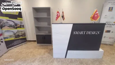 كاونتر استقبال خشب mdf 2