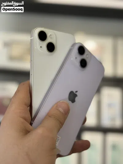 iPhone 14 128GB - مستخدم بحالة الوكالة ولا ربع خدش مش مفتوح ولا مغير اي شي وكل قطع اصلية 2