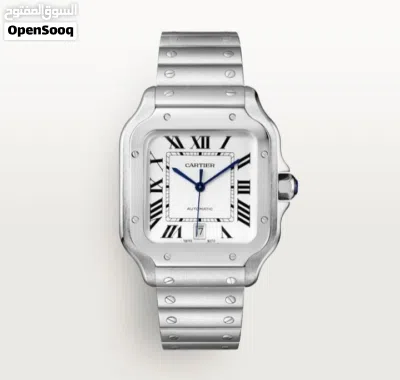 للبيع ساعة ستايل كارتير سانتوس ساعة أنيقة بتصميم فاخر مستوحى من Cartier Santos، مناسبة للاستخدام 3