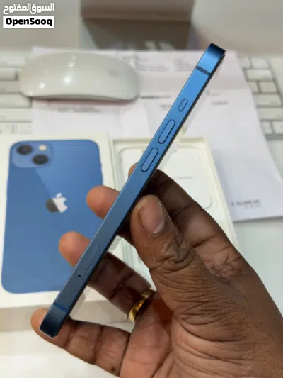 iPhone 13 BLUE 128GB BH 89% DEVICE WITH BOX SEALED CUT CONDITION 3