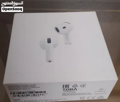 سماعات ابل airpods 4 جديدة. الموديل. الحجم. الماركة. 4